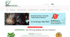 Desktop Screenshot of hairgenesis.com