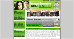 Desktop Screenshot of hairgenesis.net